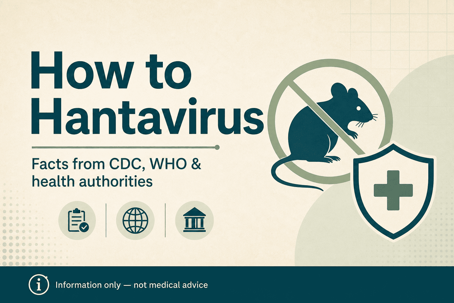 How to Hantavirus — editorial preview card with site title and calm health branding